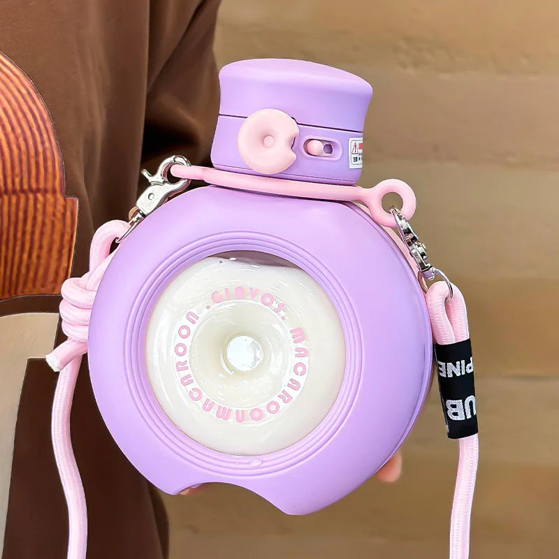 Dual-Tone Circular Kid's School Water Bottle - 800 Ml
