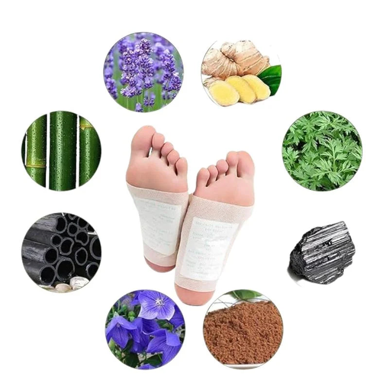 10pcs | Kinoki Detox Foot Pads| Natural Cleansing Foot Patches for Stress Relief & Better Sleep