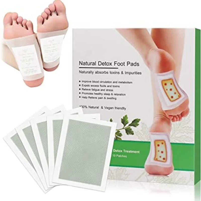 10pcs | Kinoki Detox Foot Pads| Natural Cleansing Foot Patches for Stress Relief & Better Sleep
