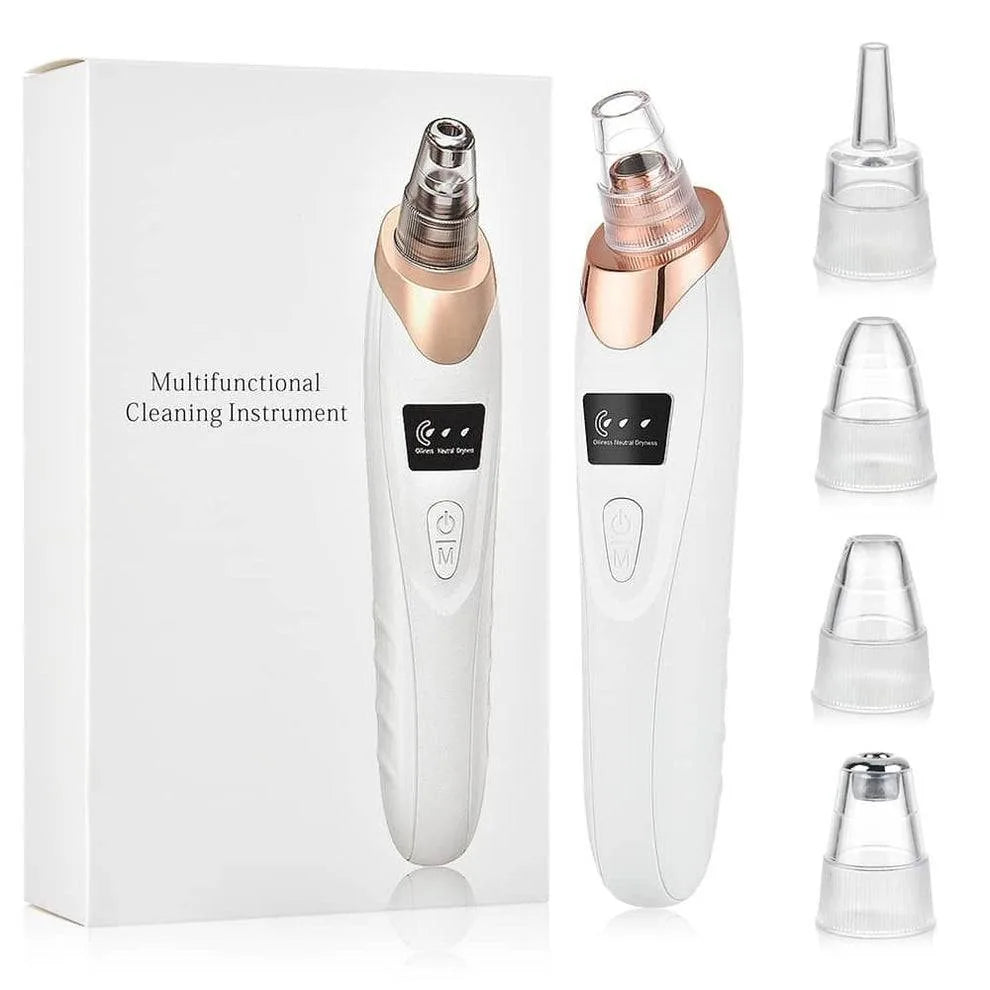 Blackhead Suction Remover Portable Pore Cleaner with LED Display and Multiple Suction Levels