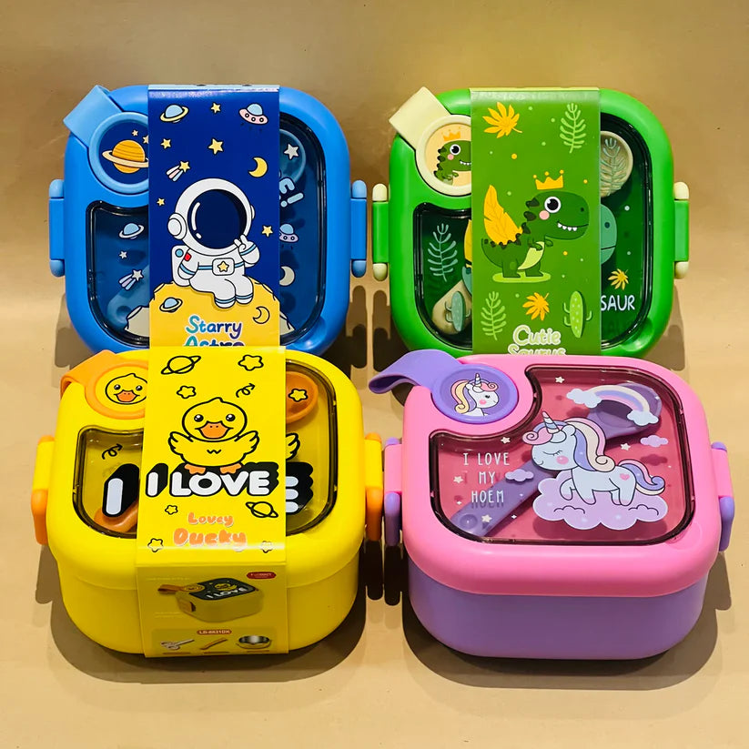 Tiny Teeny Cute Theme Lunch Box for Kids - 750 ML